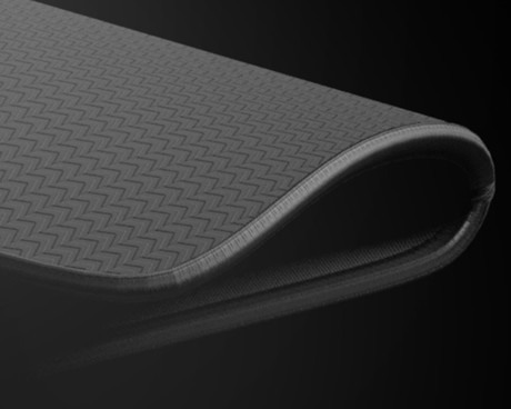 GENESIS CARBON 500 S LOGO podloga za miško, gaming / pisarniška, 250x210mm, vodoodporna, gladka površina, zaščiteni prešiti robovi, protizdrsna, črna