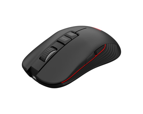 GENESIS ZIRCON 330 brezžična miška, gaming / pisarniška, 3600DPI, USB 2.4GHz / USB Type-C, 7 gumbov, polnilna baterija, Plug & Play, črna