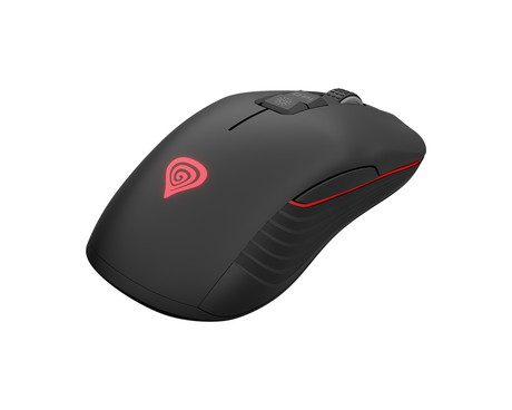 GENESIS ZIRCON 330 brezžična miška, gaming / pisarniška, 3600DPI, USB 2.4GHz / USB Type-C, 7 gumbov, polnilna baterija, Plug & Play, črna