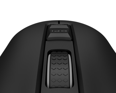 GENESIS ZIRCON 330 brezžična miška, gaming / pisarniška, 3600DPI, USB 2.4GHz / USB Type-C, 7 gumbov, polnilna baterija, Plug & Play, črna