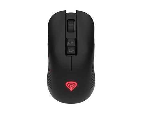 GENESIS ZIRCON 330 brezžična miška, gaming / pisarniška, 3600DPI, USB 2.4GHz / USB Type-C, 7 gumbov, polnilna baterija, Plug & Play, črna