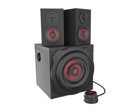 GENESIS HELIUM 610 BT računalniški zvočniki, STEREO 2.1, 60W RMS, Bass Reflex, Bluetooth, kontrolna plošča, daljinski upravljalnik, črni