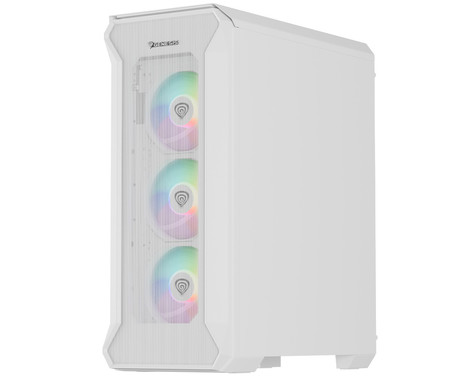 GENESIS IRID 505 ARGB V2 računalniško ohišje, Midi Tower, 4x ventilator, AIO LC do 360mm, GPU do 380mm, CPU Cooler do 165mm, MESH plošča, kaljeno steklo, ARGB LED osvetlitev, 447x220x510mm, belo