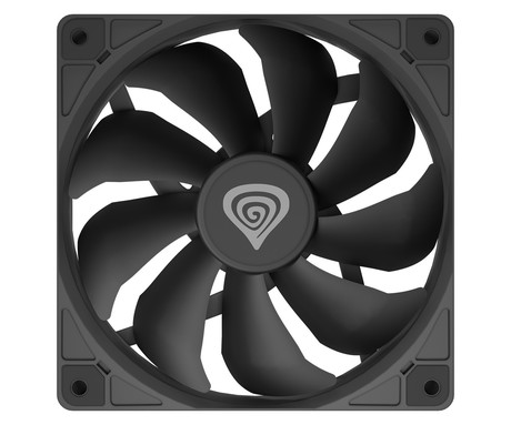 GENESIS OXAL 120 ventilator za računalnik / ohišje, univerzalni, 120mm velikost, do 1300 RPM, ultra tiho delovanje, blazinice proti vibracijam, 3-PIN konektor, črn