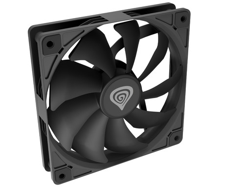 GENESIS OXAL 120 ventilator za računalnik / ohišje, univerzalni, 120mm velikost, do 1300 RPM, ultra tiho delovanje, blazinice proti vibracijam, 3-PIN konektor, črn