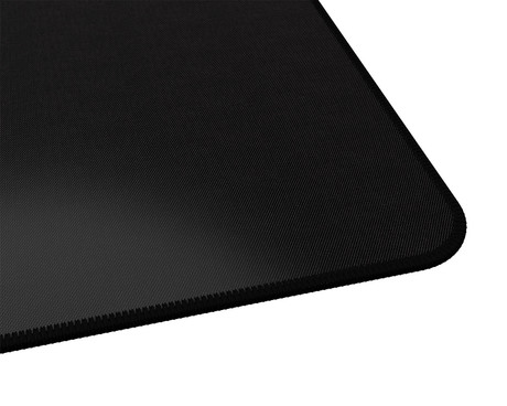 Natec COLORS XXL podloga za miško, 800x400mm, vodoodporna, gladka površina, protizdrsna podlaga, prešiti robovi, črna (Obsidian Black)