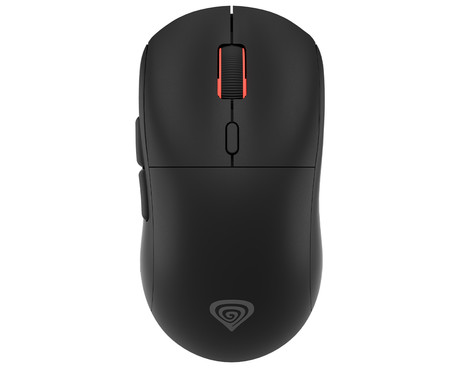 GENESIS ZIRCON XIII brezžična miška, gaming / pisarniška, 26.000DPI, USB 2.4GHz / USB Type-C, 7 gumbov, polnilna baterija, spomin, programska oprema, Plug & Play, črna (Onyx Black)