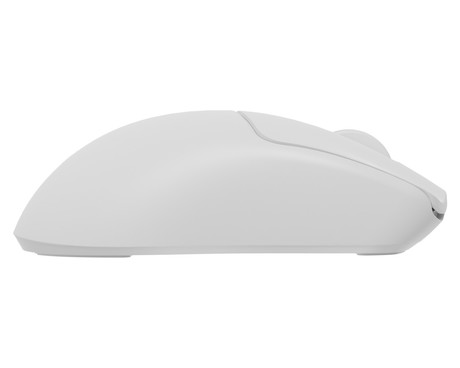 GENESIS ZIRCON 500 brezžična miška, gaming / pisarniška, 10.000DPI, Bluetooth 5.0 / USB 2.4GHz / USB Type-C, 6 gumbov, polnilna baterija, spomin, programska oprema, Plug & Play, bela (Howlite White)