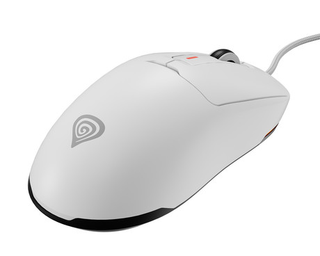 GENESIS KRYPTON 660 žična miška, gaming / pisarniška, 12.000DPI, ultra lahka teža, 6 gumbov, RGB LED osvetlitev, spomin, programska oprema, Plug & Play, 180cm kabel, bela (Howlite White)