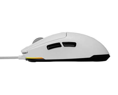 GENESIS KRYPTON 660 žična miška, gaming / pisarniška, 12.000DPI, ultra lahka teža, 6 gumbov, RGB LED osvetlitev, spomin, programska oprema, Plug & Play, 180cm kabel, bela (Howlite White)