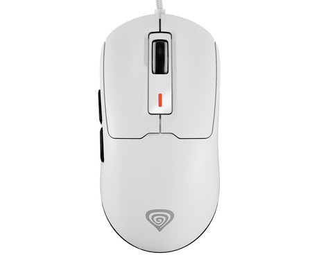 GENESIS KRYPTON 660 žična miška, gaming / pisarniška, 12.000DPI, ultra lahka teža, 6 gumbov, RGB LED osvetlitev, spomin, programska oprema, Plug & Play, 180cm kabel, bela (Howlite White)