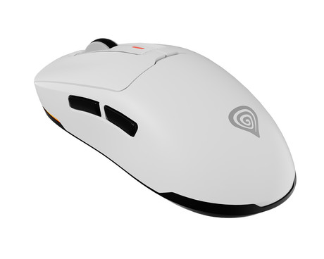 GENESIS ZIRCON 660 brezžična miška, gaming / pisarniška, 12.000DPI, USB 2.4GHz / Bluetooth / USB Type-C, 6 gumbov, polnilna baterija, spomin, programska oprema, Plug & Play, bela (Howlite White)