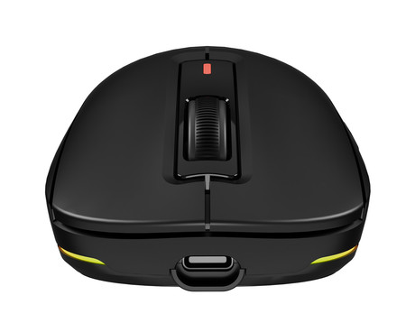 GENESIS ZIRCON 660 PRO brezžična miška, gaming / pisarniška, 26.000DPI, USB 2.4GHz / Bluetooth / USB Type-C, 6 gumbov, polnilna baterija, spomin, programska oprema, Plug & Play, črna (Onyx Black)