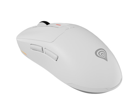 GENESIS ZIRCON 660 PRO brezžična miška, gaming / pisarniška, 26.000DPI, USB 2.4GHz / Bluetooth / USB Type-C, 6 gumbov, polnilna baterija, spomin, programska oprema, Plug & Play, bela (Howlite White)