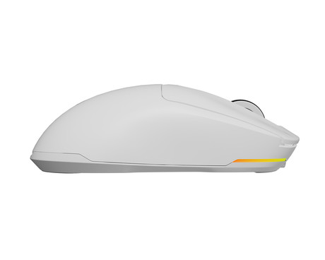 GENESIS ZIRCON 660 PRO brezžična miška, gaming / pisarniška, 26.000DPI, USB 2.4GHz / Bluetooth / USB Type-C, 6 gumbov, polnilna baterija, spomin, programska oprema, Plug & Play, bela (Howlite White)