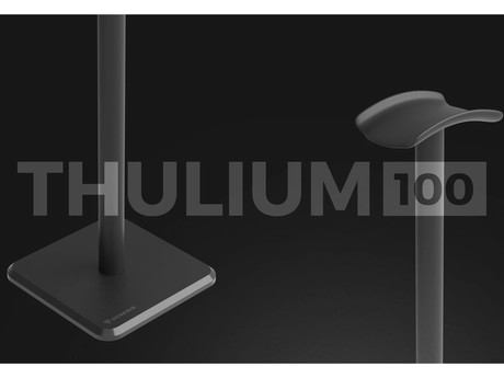 GENESIS THULIUM 100 stojalo za slušalke, protizdrsna podlaga, kovina, 245x100x100mm, črno (Onyx Black)