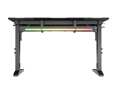 GENESIS HOLM MODULAR 120 pisarniška / gaming miza, modularna, robustna konstrukcija, nastavljiva višina, RGB LED osvetlitev, napeljava kablov, 2x držalo, 120x75cm, črna GENESIS HOLM MODULAR 120 pisarniška / gaming miza, modularna, robustna konstrukcija, nastavljiva višina, RGB LED osvetlitev, napeljava kablov, 2x držalo, 120x75cm, črna
