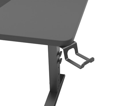 GENESIS HOLM MODULAR 140 pisarniška / gaming miza, modularna, robustna konstrukcija, nastavljiva višina, RGB LED osvetlitev, napeljava kablov, 2x držalo, 140x75cm, črna GENESIS HOLM MODULAR 140 pisarniška / gaming miza, modularna, robustna konstrukcija, nastavljiva višina, RGB LED osvetlitev, napeljava kablov, 2x držalo, 140x75cm, črna