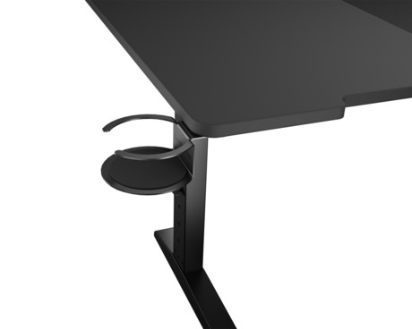 GENESIS HOLM MODULAR 180 pisarniška / gaming miza, modularna, robustna konstrukcija, nastavljiva višina, RGB LED osvetlitev, napeljava kablov, 2x držalo, 180x75cm, črna GENESIS HOLM MODULAR 180 pisarniška / gaming miza, modularna, robustna konstrukcija, nastavljiva višina, RGB LED osvetlitev, napeljava kablov, 2x držalo, 180x75cm, črna