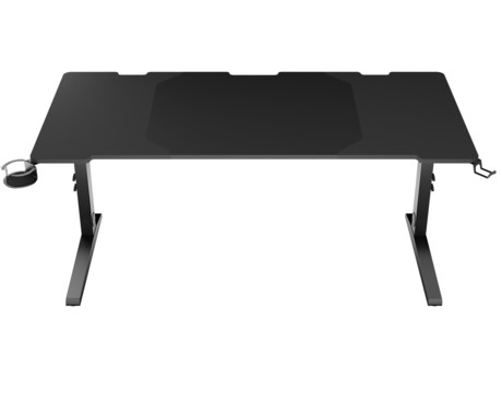 GENESIS HOLM MODULAR 160 pisarniška / gaming miza, modularna, robustna konstrukcija, nastavljiva višina, RGB LED osvetlitev, napeljava kablov, 2x držalo, 160x75cm, črna GENESIS HOLM MODULAR 160 pisarniška / gaming miza, modularna, robustna konstrukcija, nastavljiva višina, RGB LED osvetlitev, napeljava kablov, 2x držalo, 160x75cm, črna