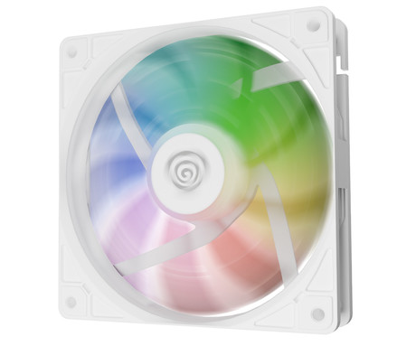 GENESIS OXAL 120 ARGB ventilator za računalnik / ohišje, univerzalni, 120mm velikost, do 1450 RPM, ultra tiho delovanje, blazinice proti vibracijam, ARGB LED osvetlitev, 3-PIN konektor, bel