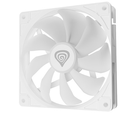 GENESIS OXAL 120 ARGB ventilator za računalnik / ohišje, univerzalni, 120mm velikost, do 1450 RPM, ultra tiho delovanje, blazinice proti vibracijam, ARGB LED osvetlitev, 3-PIN konektor, bel