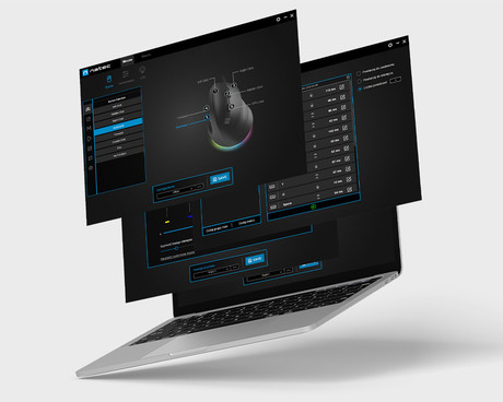 Natec CRAKE 2 PRO vertikalna žična miška, ergonomska, 12800DPI, 6 gumbov, tiha stikala, RGB LED osvetlitev, programska oprema, pomnilnik, 150cm pleteni kabel, za desničarje, vijolična