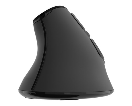 Natec EUPHONIE PRO vertikalna brezžična miška, ergonomska, Bluetooth / USB 2.4GHz, 4000DPI, 9 gumbov, tiha stikala, polnilna baterija, senzor Blue Sense, OLED zaslon, pomnilnik, USB Type-C, črna