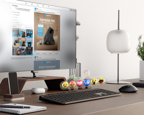 Natec MEDUSA brezžična tipkovnica, profesionalna, Bluetooth / USB 2.4GHz, X-SCISSORS tiha stikala, polnilna baterija, 21 multimedijskih tipk, Windows / Android / Linux / MacOS, USB Type-C, črna