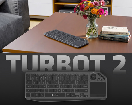 Natec TURBOT 2 brezžična tipkovnica, profesionalna, Bluetooth / USB 2.4GHz, X-SCISSORS tiha stikala, polnilna baterija, 22 multimedijskih tipk, Windows / Android / iOS / Linux / MAC, USB Type-C, črna