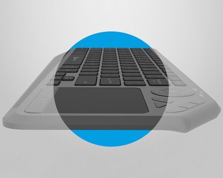 Natec TURBOT 2 brezžična tipkovnica, profesionalna, Bluetooth / USB 2.4GHz, X-SCISSORS tiha stikala, polnilna baterija, 22 multimedijskih tipk, Windows / Android / iOS / Linux / MAC, USB Type-C, črna