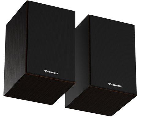 GENESIS ARSEN 302BT računalniški zvočniki, STEREO 2.0, 20W RMS, Bluetooth 5.3, 4" woofer + 1.25" tweeter, BassReflex funkcija, gumbi za upravljanje, RCA/Chinch, MDF les, rjavi (Natural Brown)