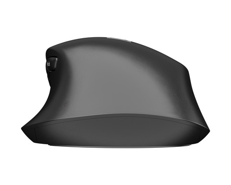 Natec KITE brezžična miška, ergonomska, Bluetooth / USB 2.4GHz, 4000DPI, 9 gumbov, 1x AA baterija, BlueSense optični senzor, teflonski drsniki, Plug & Play, črna