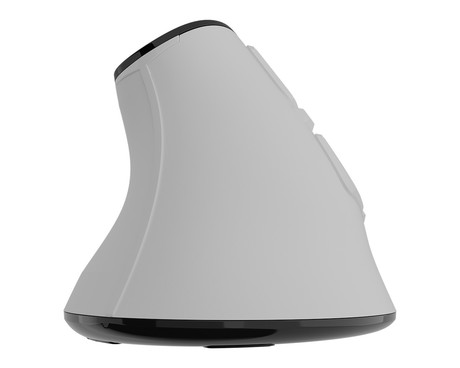 Natec EUPHONIE PRO vertikalna brezžična miška, ergonomska, Bluetooth / USB 2.4GHz, 4000DPI, 9 gumbov, tiha stikala, polnilna baterija, senzor Blue Sense, OLED zaslon, pomnilnik, USB Type-C, bela