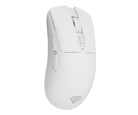 GENESIS ZIRCON 880 PRO brezžična gaming miška, 8K, 30.000DPI, USB 2.4GHz / Bluetooth / USB Type-C, 6 gumbov, Kailh Optical stikala, polnilna baterija, spomin, programska oprema, stekleni drsniki, bela