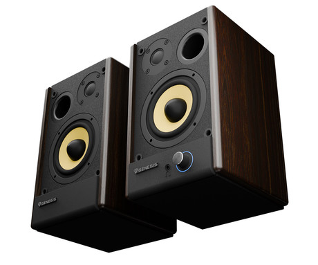 GENESIS ARSEN 402BT računalniški zvočniki, STEREO 2.0, 60W RMS, Bluetooth 5.3, 3.5" woofer + 0.75" tweeter, BassReflex funkcija, gumbi za upravljanje, RCA/Chinch, MDF les, rjavi (Natural Brown)