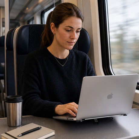 ALLITY ABA-302 stojalo za prenosnik / tablični računalnik / telefon, do 15.6", univerzalno / MagSafe, nastavljiv naklon, protizdrsni elementi, X zložljiva oblika, +torbica za shranjevanje, sivo-črno