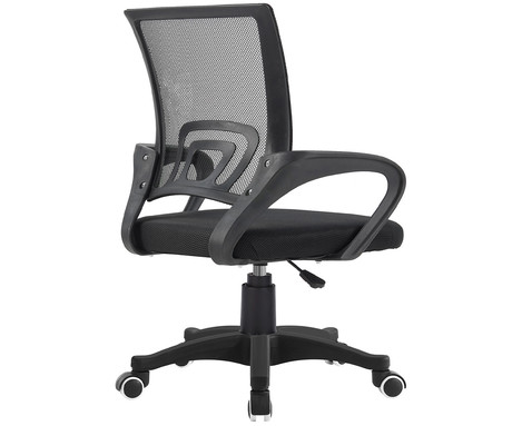 PLATINET PLO103 pisarniški stol, ergonomski, eleganten, funkcionalen, nastavljiva višina, gladko premikanje, 61x51x94 cm, črn