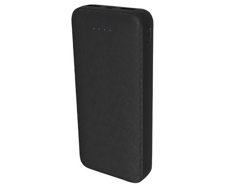 Platinet PMPB20SET 3v1 komplet powerbank polnilna baterija, +adapter 20W, +kabel 100cm, 20.000mAh, Power Delivery, 2x USB Type-A, 1x USB Type-C, 1x microUSB, LED indikatorji, črn