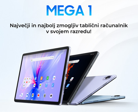 Blackview MEGA 1 tablični računalnik, 11.5", IPS 2.4K, 12GB+256GB, Android, Dual WiFi, Bluetooth, GPS, 4xzvočniki, +pisalo, +ovitek, moder (Sky Blue)