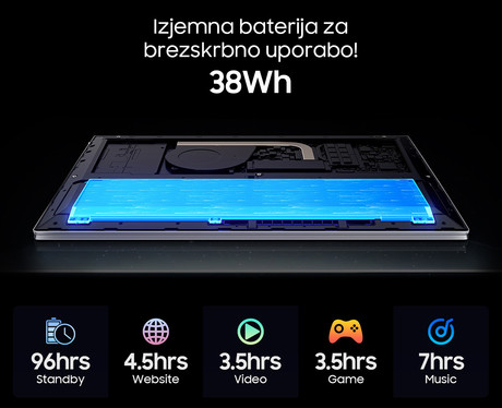 Blackview ACEBOOK 8 prenosni računalnik, 15.6" (39,6cm), 16GB RAM, 512GB SSD, Windows 11 Home, Intel Core N97, IPS FHD+, WiFi 5, Bluetooth, 38Wh baterija, zvočniki, siv (Gunmetal Gray)