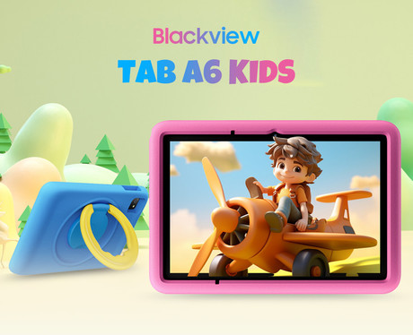 Blackview TAB A6 KIDS tablični računalnik, 10.1", 4GB+128GB, IPS HD+, Android, 5100mAh, WiFi 6, Bluetooth 5.3, Google Kids, zvočniki, +ovitek, roza (Rose Pink)