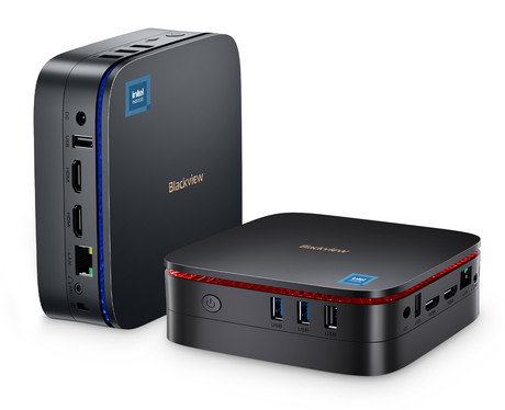 Blackview MP60 namizni mini računalnik, Windows 11 PRO, Intel N150, 16GB RAM, 512GB SSD, Dual WiFi, Bluetooth, Ethernet, 4x USB, 2x HDMI