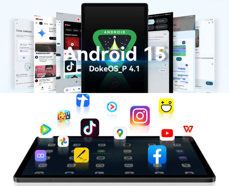 Blackview MEGA 8 tablični računalnik, 13", 3v1 AI, 4G LTE, 12GB+512GB, IPS FHD+, Android, 11.000mAh, 5G WIFI, Bluetooth, Dual SIM, GPS, stereo zvočniki, +ovitek, +dodatki, zelen (Lagoon Green)