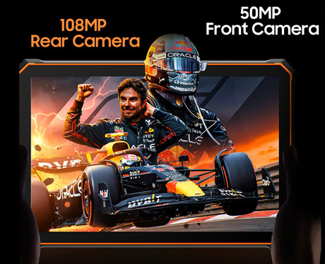 Blackview ACTIVE 10 PRO robusten tablični računalnik, 10.95", 5G, 12GB+512GB, črno oranžen (Black Orange)