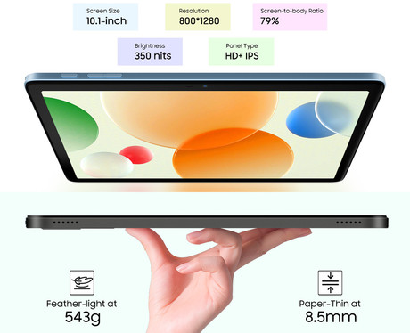 Blackview TAB 60 PRO tablični računalnik, 10.1", 4G LTE, 8GB+128GB, IPS HD+, Android, 7700mAh, WiFi 5, Bluetooth, Dual SIM, GPS, stereo zvočniki, +ovitek, siv (Volcano Gray)