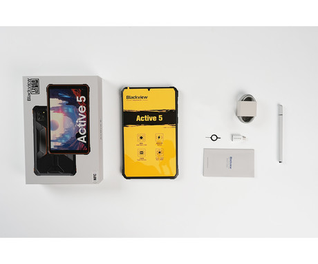 Blackview ACTIVE 5 robusten tablični računalnik, 8.68", 4G LTE, 8GB+128GB, črn (Onyx Black)