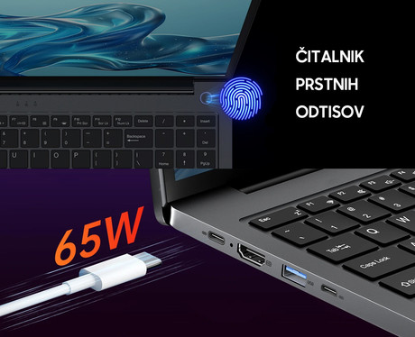 Blackview GAMIBOOK 8 gaming prenosni računalnik, 16" (40,64cm), 32GB RAM, 1TB SSD, Windows 11 Pro, AMD Ryzen™ 7, AMD Radeon™ 680M, IPS FHD+, WiFi 6, Bluetooth 5.2, 57Wh baterija, kamera, zvočniki, siv