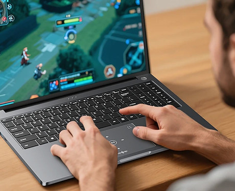 Blackview GAMIBOOK 8 gaming prenosni računalnik, 16" (40,64cm), 32GB RAM, 1TB SSD, Windows 11 Pro, AMD Ryzen™ 7, AMD Radeon™ 680M, IPS FHD+, WiFi 6, Bluetooth 5.2, 57Wh baterija, kamera, zvočniki, siv