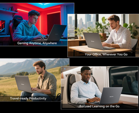 Blackview GAMIBOOK 8 gaming prenosni računalnik, 16" (40,64cm), 32GB RAM, 1TB SSD, Windows 11 Pro, AMD Ryzen™ 7, AMD Radeon™ 680M, IPS FHD+, WiFi 6, Bluetooth 5.2, 57Wh baterija, kamera, zvočniki, siv